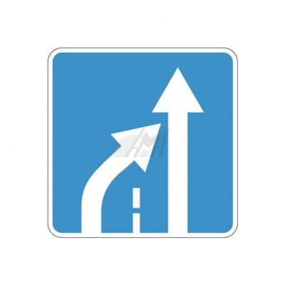 купить дорожный знак 5.15.5д, 5.15.6д Конец полосы в Евпатории